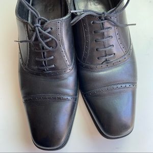 Ecco Men’s Lace Up Black Leather Dress Shoes